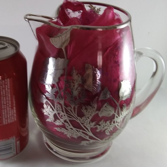 Vintage Sterling Silver Overlay Pitcher - Picture 12 of 12